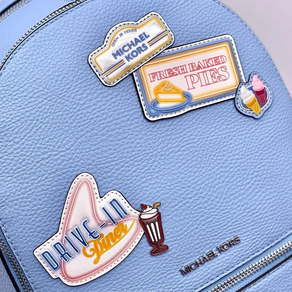 Michael Kors Medium Embellished Backpack Light Sky